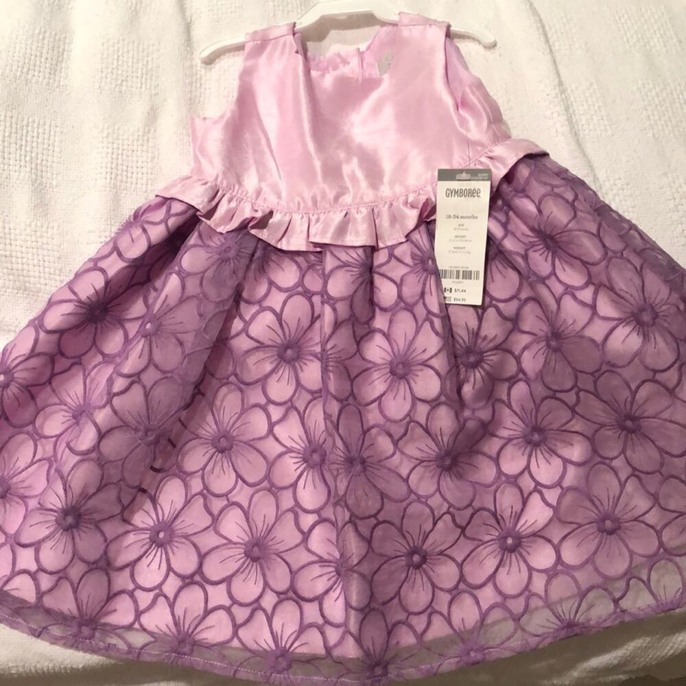 Gymboree Lavender floral dress 18-24m NWT perfect